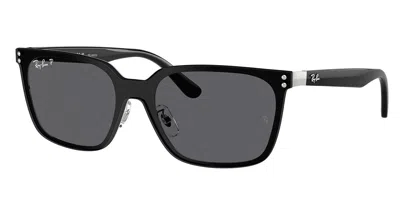 Ray Ban Rb3784d Asian Fit Polarized 003/81 Men's Sunglasses  Size 45 In Black