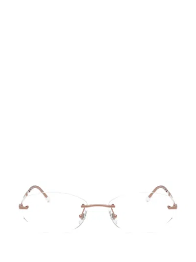 Ray Ban Rb3792v Rimless Geometric-frame Glasses In White