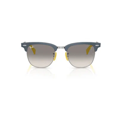 Ray Ban Sunglasses Unisex Rb3807m Scuderia Ferrari Collection - Brushed Blue Frame Grey Lenses 51-21
