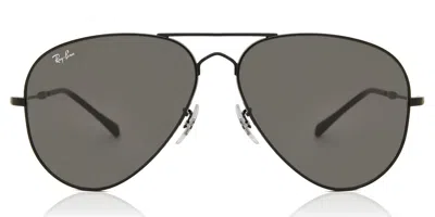 Ray Ban Rb3825 Old Aviator 002/b1 Men's Sunglasses Black Size 58 In Brown