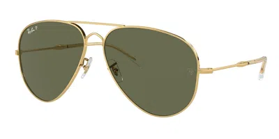 RAY BAN RB3825 OLD AVIATOR POLARIZED 001/58 OCCHIALI DA SOLE ORO PER UOMO
