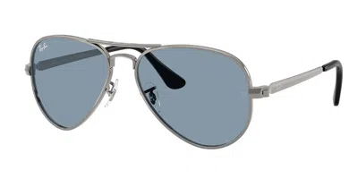 Ray Ban Rb3925 Aviator Max 004/56 Men's Sunglasses Gunmetal Size 58 In Blue