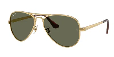 Ray Ban Rb3925 Aviator Max Polarized 001/58 Occhiali Da Sole Oro Per Uomo In Gold