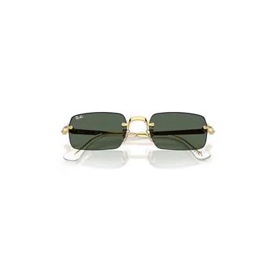 Ray Ban Rb3928 By A$ap Rocky Sunglasses Arista Gold Frame Green Lenses 54-20