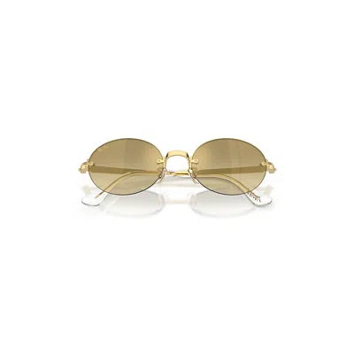 Ray Ban Rb3929 By A$ap Rocky Sunglasses Arista Gold Frame Brown Lenses 54-20
