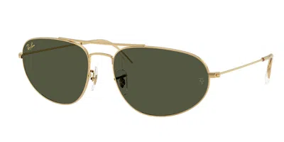 Ray Ban Rb3945 919631 Occhiali Da Sole Oro Per Uomo In Green