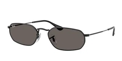 Ray Ban Rb3947 002/b1 Occhiali Da Sole Neri Per Uomo In Gray