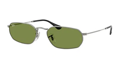 Ray Ban Rb3947 004/4e Occhiali Da Sole Gunmetal Per Uomo In Green