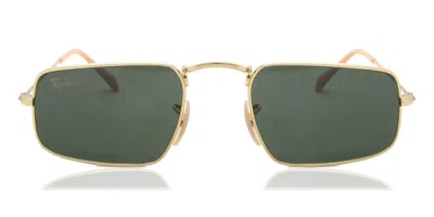 Ray Ban Rb3957 919631 Occhiali Da Sole Oro Per Uomo In Green