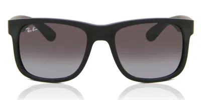 Ray Ban Rb4165 Justin 601/8g Occhiali Da Sole Neri Per Uomo In Black
