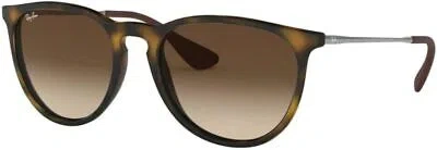 Pre-owned Ray Ban Rb4171 865 13 Ray-ban Erika Sunglasses, Rubber Havanna, Brown Gradient, 54mm