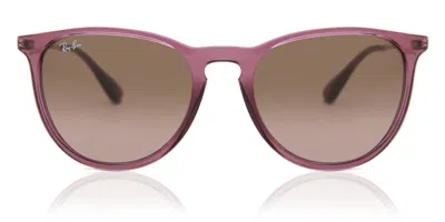 Ray Ban Rb4171 Erika 659114 Occhiali Da Sole Purple Per Donna In Brown