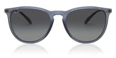 Ray Ban Rb4171 Erika Polarized 6592t3 Occhiali Da Sole Blu Per Donna In Gray