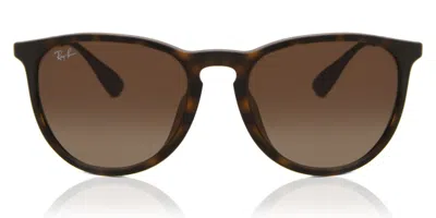 Ray Ban Rb4171f Erika Vestibilità Orientale 865/13 Occhiali Da Sole Tartarugatishell Per Donna In Brown