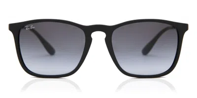 Ray Ban Rb4187 Chris 622/8g Men's Sunglasses Black Size 54
