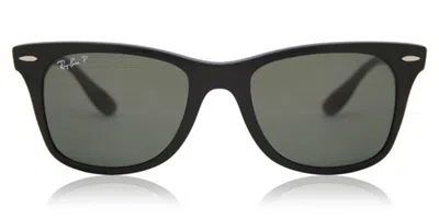 Ray Ban Rb4195 Wayfarer Liteforce Polarized 601s9a Men's Sunglasses Black Size 52