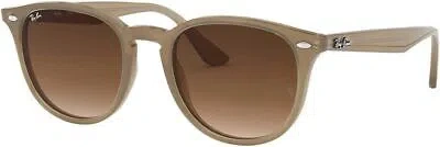 Pre-owned Ray Ban Ray-ban Rb4259 Round Sunglasses, Opal Beige Brown Gradient, 51 Mm