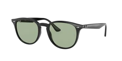 Ray Ban Rb4259 Washed Lenses Sunglasses Shiny Black Frame Green Lenses 53-20
