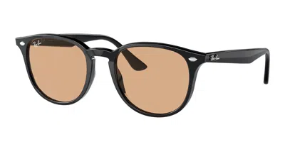 Ray Ban Rb4259f Asian Fit 601/93 Men's Sunglasses Black Size 53 In Metallic