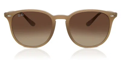 Ray Ban Rb4259f Asian Fit 616613 Men's Sunglasses Brown Size 53 In Pattern