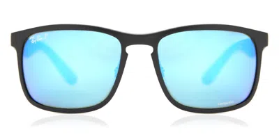 Ray Ban Rb4264 Chromance 601sa1 Men's Sunglasses Black Size 58 In Blue