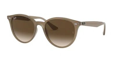 Ray Ban Rb4305f Asian Fit 616613 Men's Sunglasses Brown Size 53 In Green