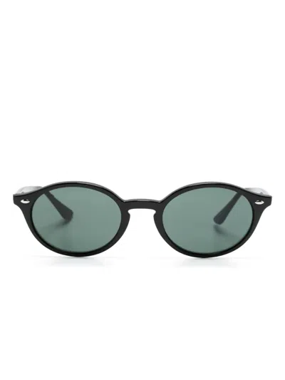 Ray Ban Rb4315 Oval-tinted Sunglasses In Black