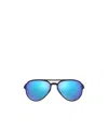 Ray Ban Ray-ban Rb4320 Chromance Polarised Sunglasses In Blue