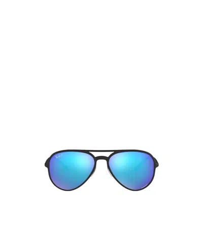 Ray Ban Ray-ban Rb4320 Chromance Polarised Sunglasses In Blue