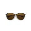 Ray Ban Rb4334d Sunglasses Gold Frame Brown Lenses Polarized 55-19 In Gold