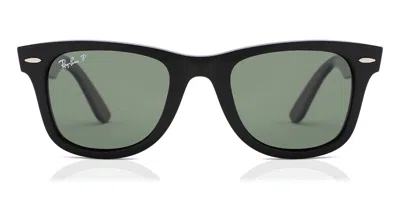 Ray Ban Rb4340 Wayfarer Polarized 601/58 Men's Sunglasses Black Size 50 In Yellow