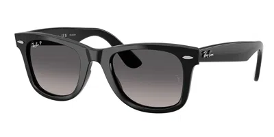 Ray Ban Rb4340 Wayfarer Polarized 601/m3 Occhiali Da Sole Neri Per Uomo In Black