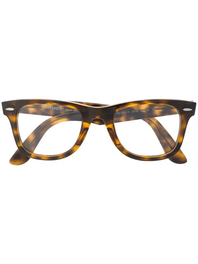 Ray Ban Rb4340v Wayfarer Ease Tortoiseshell Glasses In Brown