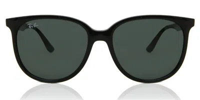 Ray Ban Rb4378 601/71 Women's Sunglasses Black Size 54 In Red