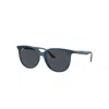 Ray Ban Sunglasses Female Rb4378 - Opal Blue Frame Grey Lenses 54-16 In Opal Blue
