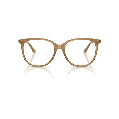 Ray Ban Rb4378v Optics Eyeglasses Opal Light Brown Frame Clear Lenses Polarized 54-16