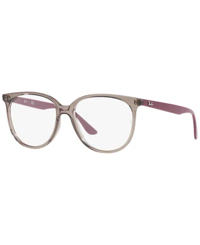 Ray Ban Rb4378v Optics Women's Square Eyeglasses In Transparent