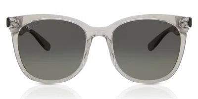 Ray Ban Rb4379d Asian Fit 659811 Men's Sunglasses Clear Size 55 In Transparent