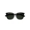 Ray Ban Rb4379d Sunglasses Black Frame Green Lenses 55-19 In Black
