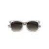 Ray Ban Rb4379d Sunglasses Transparent Grey Frame Grey Lenses 55-19 In Transparent Grey