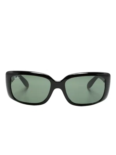 Ray Ban Rb4389 Rectangle-frame Sunglasses In Black