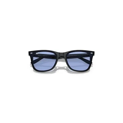 RAY BAN RB4391D SONNENBRILLEN SCHWARZ FASSUNG BLAU GLAS 65-18