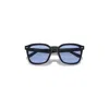 Ray Ban Rb4392d Sunglasses Black Frame Blue Lenses 66-17 In Black