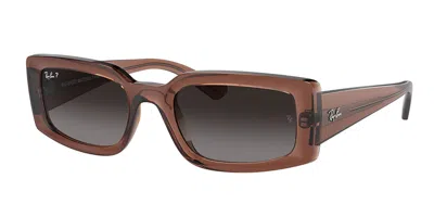 Ray Ban Rb4395f Kiliane Asian Fit Polarized 6678t3 Men's Sunglasses Brown Size 54