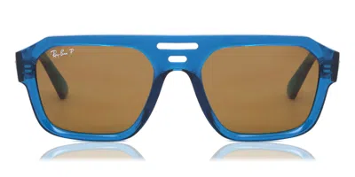 Ray Ban Rb4397 Corrigan Polarized 668383 Men's Sunglasses Blue Size 54