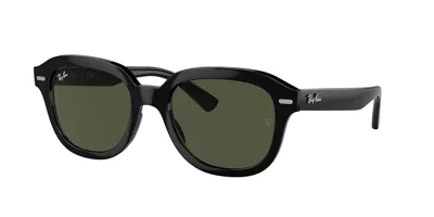 RAY BAN RB4398 ERIK 901/31 MEN'S SUNGLASSES BLACK SIZE 51