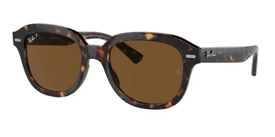 RAY BAN RB4398F ERIK VESTIBILITÀ ORIENTALE POLARIZED 902/57 OCCHIALI DA SOLE TARTARUGATISHELL PER UOMO