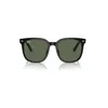 Ray Ban Rb4401d Sunglasses Black Frame Green Lenses 55-20 In Black