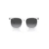 Ray Ban Rb4401d Sunglasses Transparent Frame Grey Lenses 55-20 In Transparent