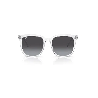 Ray Ban Rb4401d Sunglasses Transparent Frame Grey Lenses 55-20
